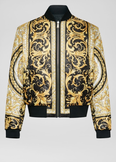 Jacheta Bomber Versace Versace Reversible Quilted Barbati | QOTIKVM-38